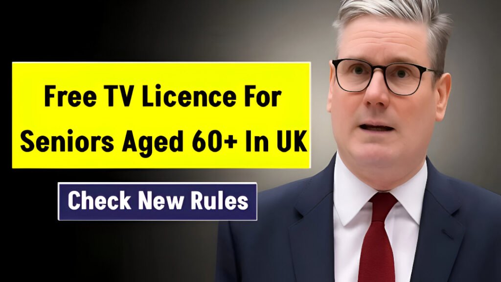 Free TV licence for seniors UK