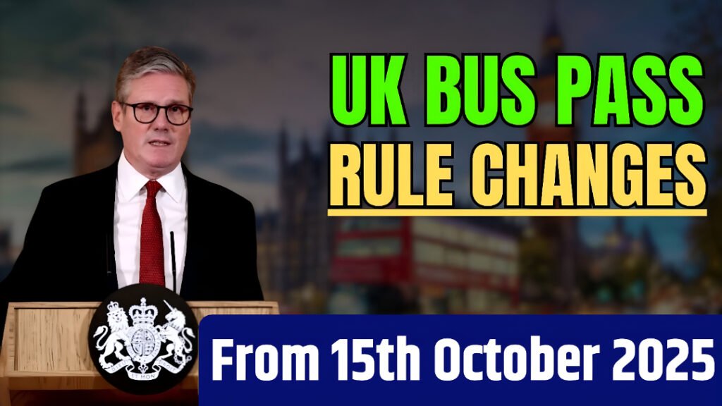 UK Bus Pass Rules Update Starting 15th October 2025