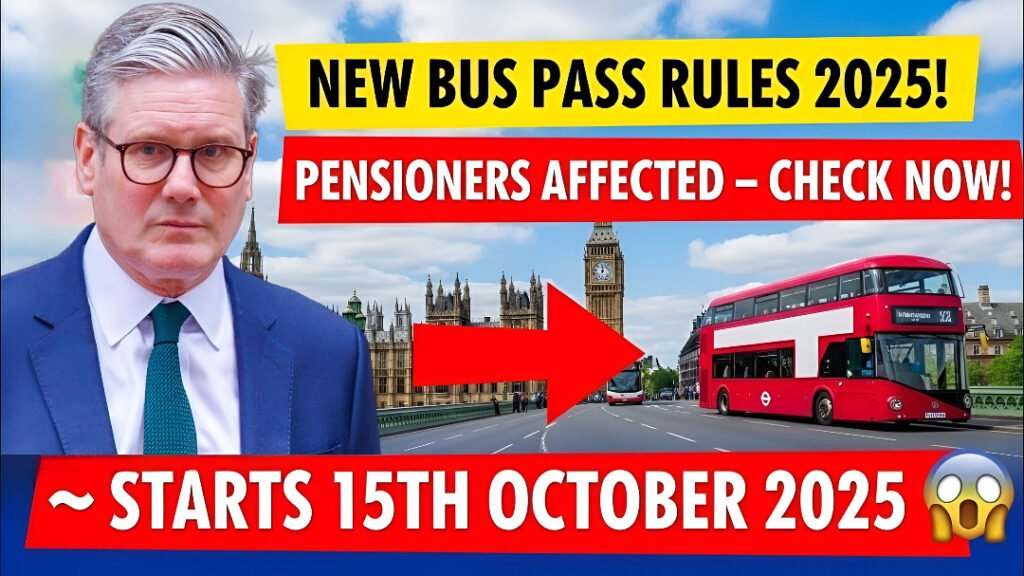 UK Bus Pass Rules Change 15 October 2025