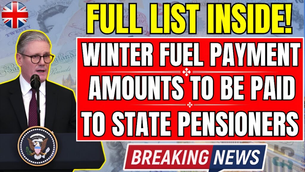 Winter Fuel Payment Rates Revealed for State Pensioners